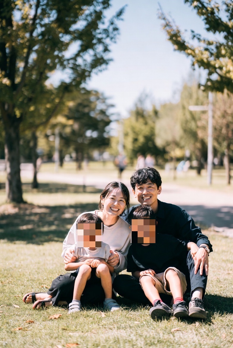 Children's faces masked with mosaic (after)